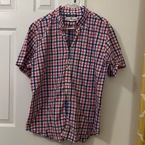 Men’s Old Navy XL Button Down Collar Shirt. Pink, Blue, White